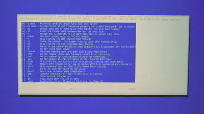 図7: advanced extra parameters はデフォルトのまま