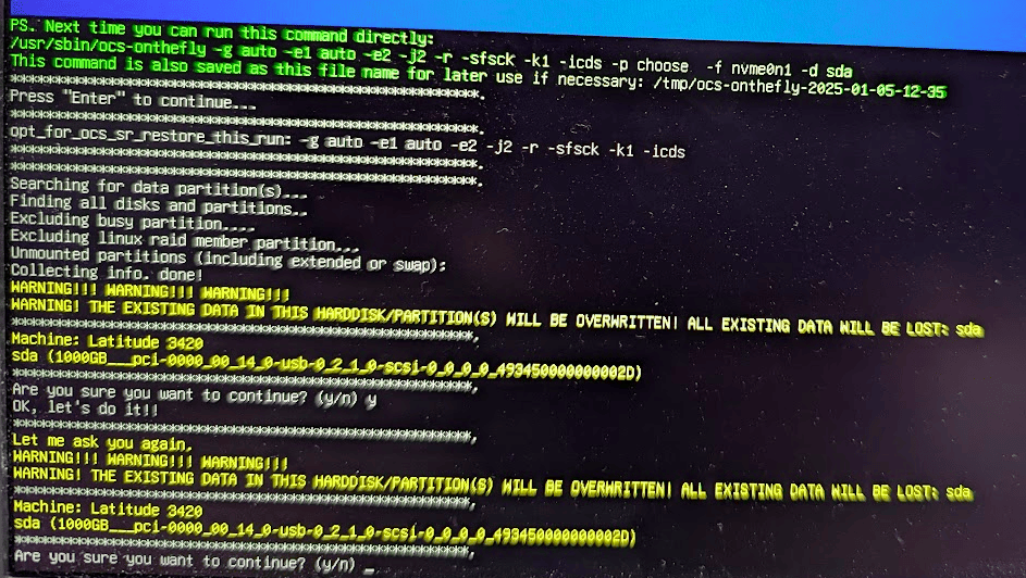 図11:  とても熱心に確認してくれるので、覚悟を決めて y する